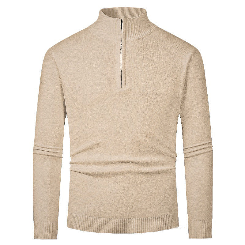 Elegant pullover for men with a turtleneck and full zipper Lune London