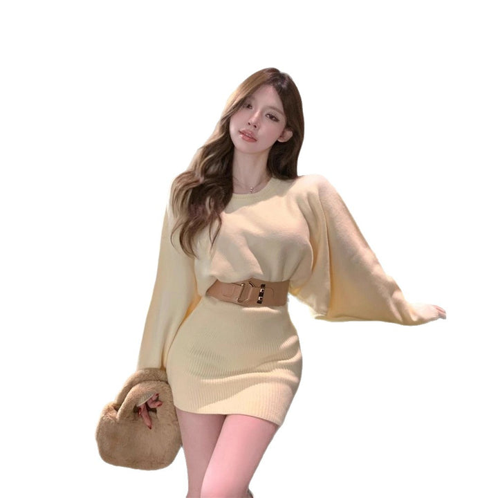 Robe en tricot élégante pour femmes avec un matériau doux et des manches larges Chic & Stil