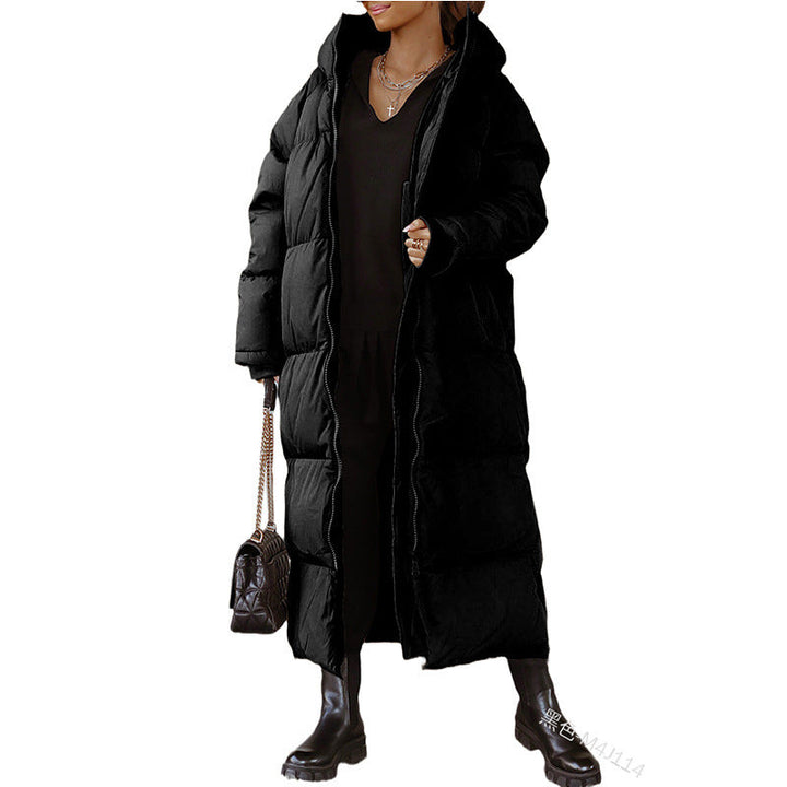 Women's Long Quilted Winter Jacket Lune London