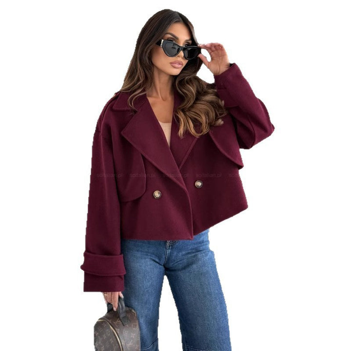 Ladies Elegant Short Wool Jacket Lune London