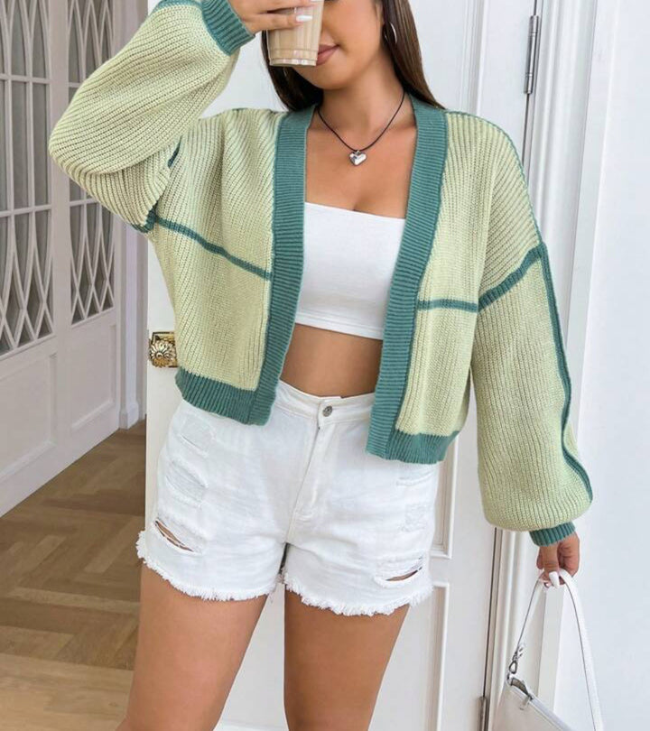 Women's trendy vest with wide sleeves and open fronts Lune London
