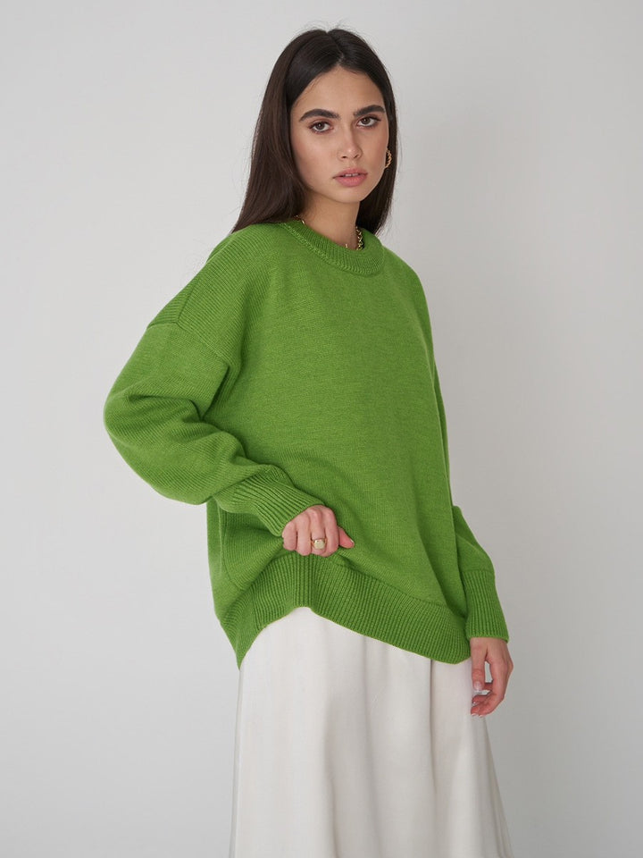Pull oversized pour dames avec motif tricoté texturé Chic & Stil