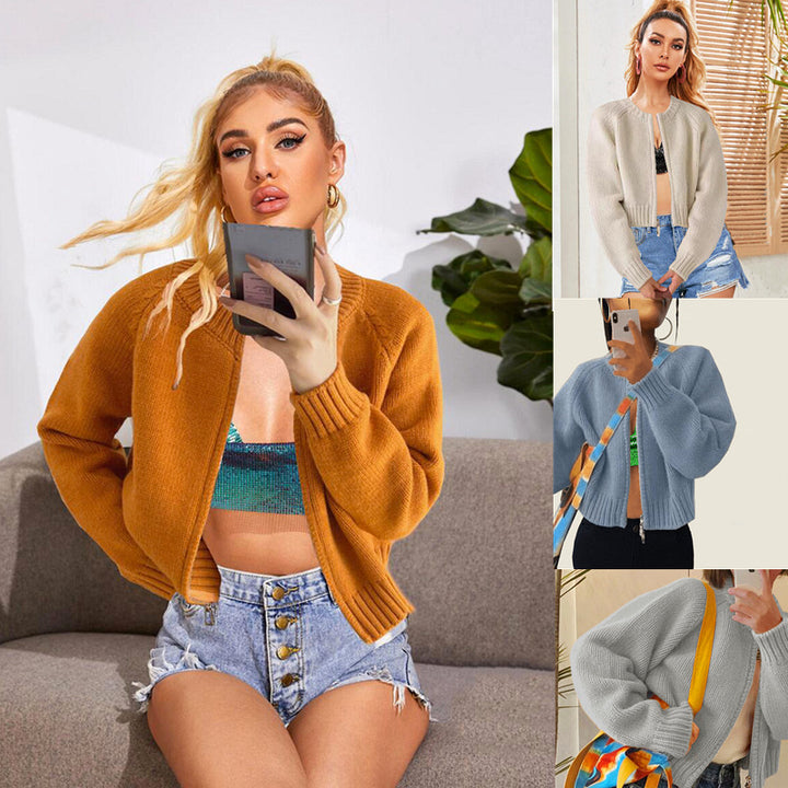 Ladies comfortable knitted pullover in an oversized casual Lune London