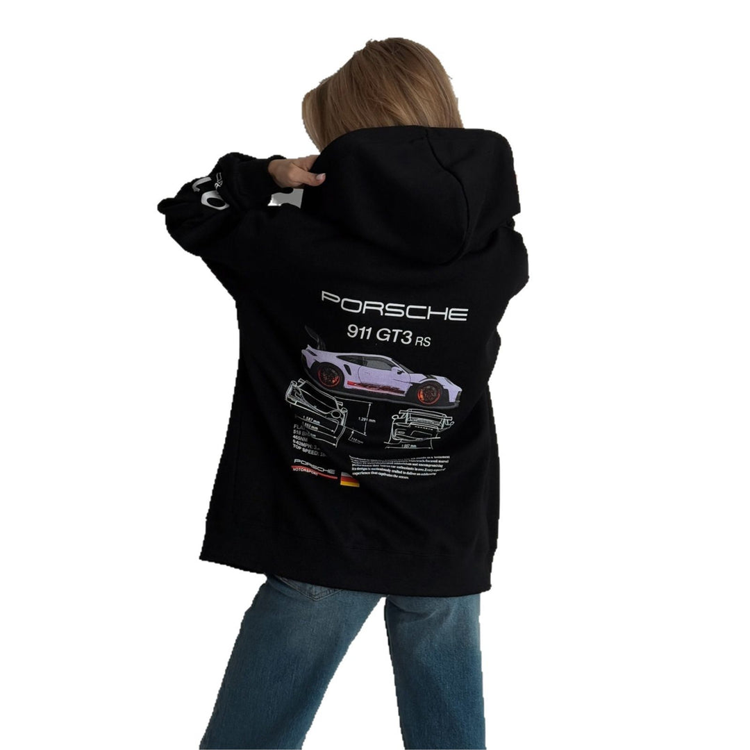Women's hoodie with creative Porsche design Amarae