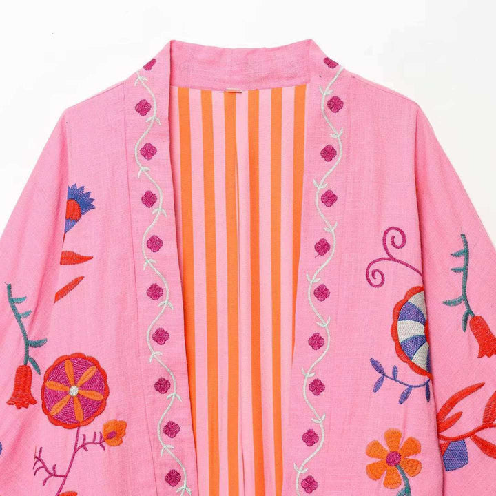 Veste Kimono élégante pour femmes, brodée Chic & Stil