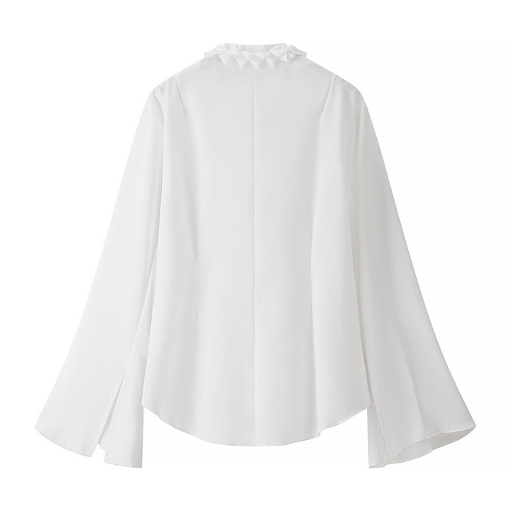 Elegant blouse for women with ruffle details Lune London
