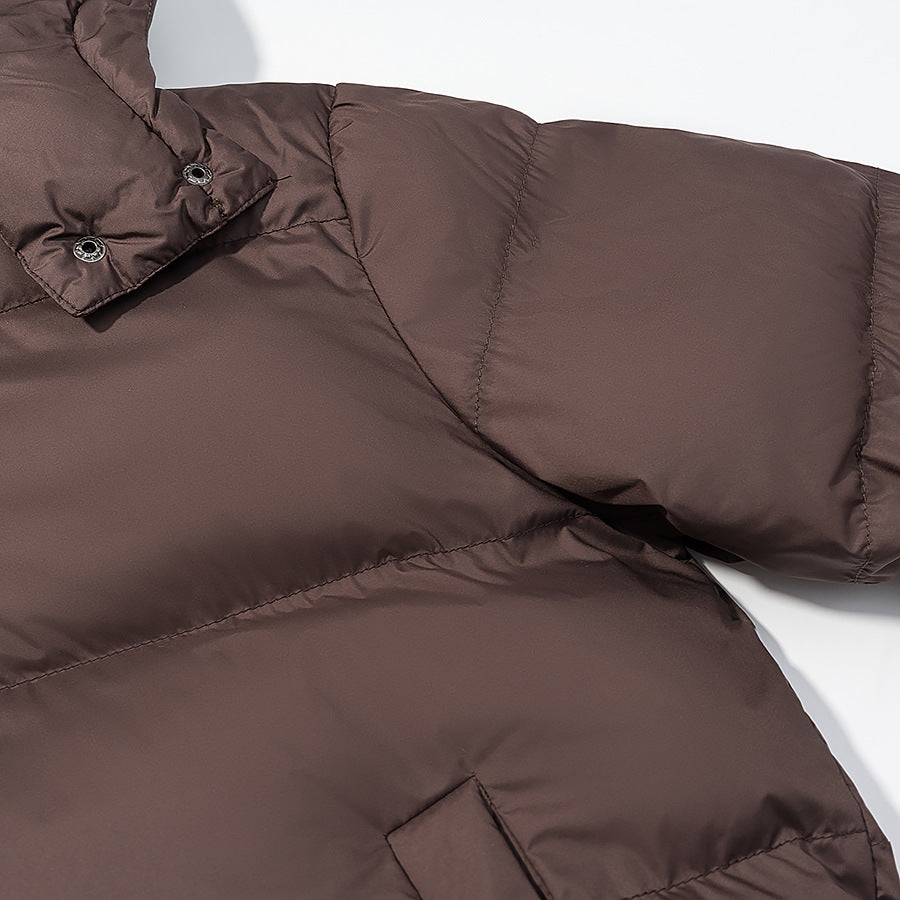 Ladies Boxy Quilted Winter Jacket with Detachable Hood, Two-Way Zipper and Insulation Filling Amarae