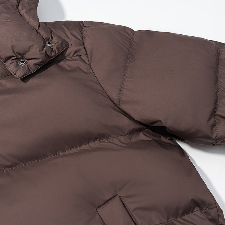 Ladies Boxy Quilted Winter Jacket with Detachable Hood, Two-Way Zipper and Insulation Filling Amarae