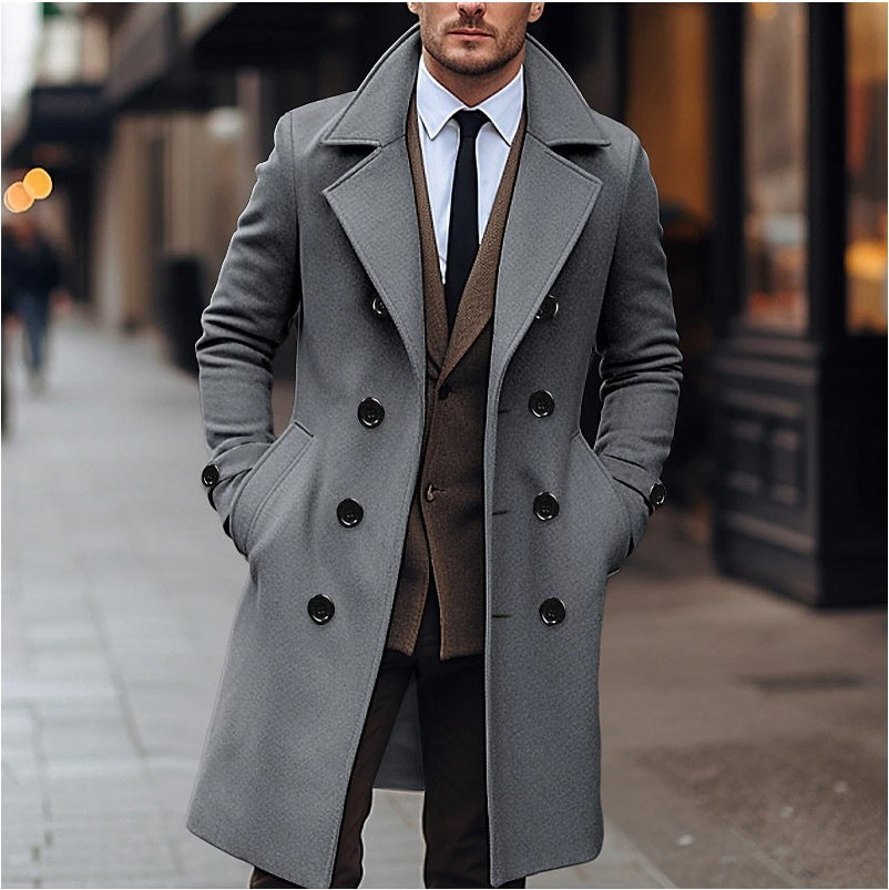 Classic wool coat for men Lune London