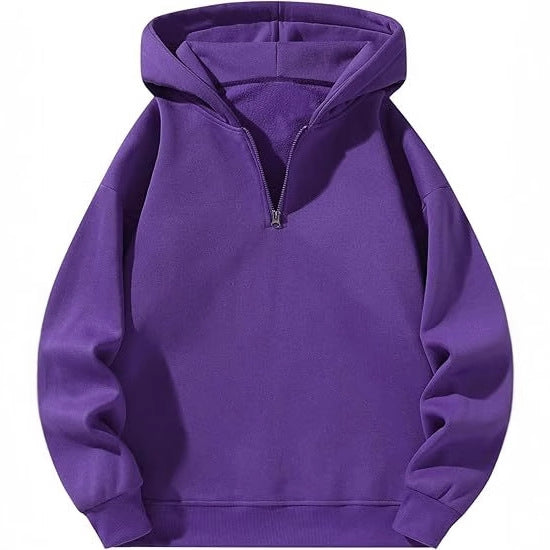 Men's sporty hoodie with half-zipper Amarae
