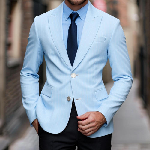 Elegant blazer for men, checkered, with a slim fit and premium quality finish Amarae
