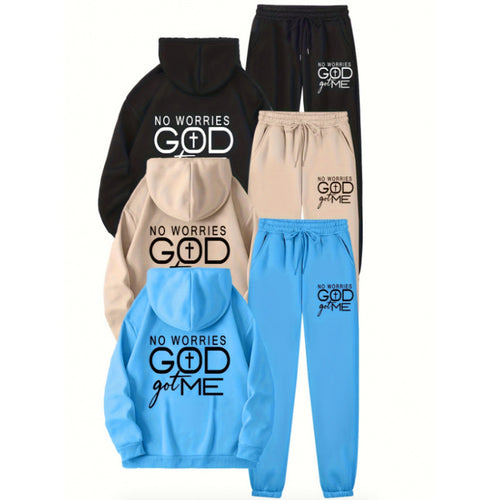 Women’s sporty hoodie and jogger set with inspiring motif Amarae