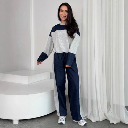 Women's sporty set with a loose top and casual pants Amarae