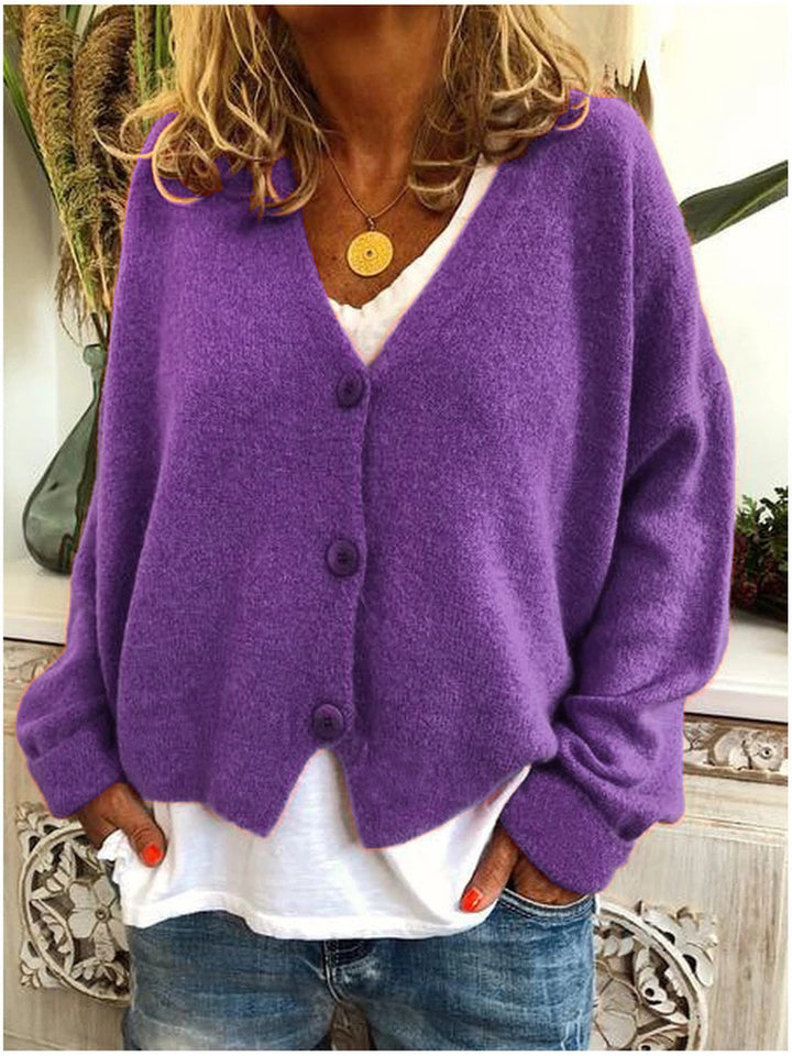 Women cozy knit vest with buttons and modern cut Lune London