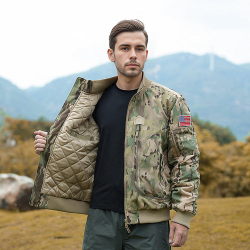 Modern bomber jacket for men with insulated lining and practical pockets Amarae