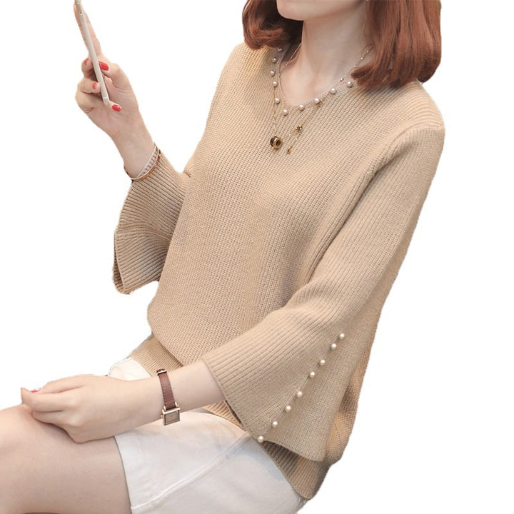 Sweater women with loose fit and bead details Lune London