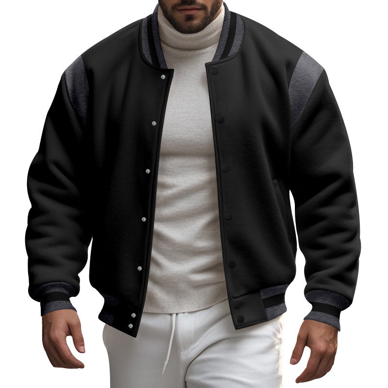 Men's sporty bomber jacket with contrast sleeves Lune London