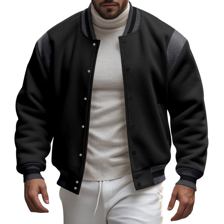 Men's sporty bomber jacket with contrast sleeves Lune London