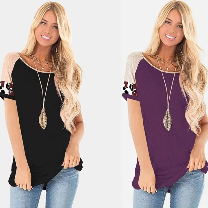 Women's short-sleeve top with colorful design Lune London