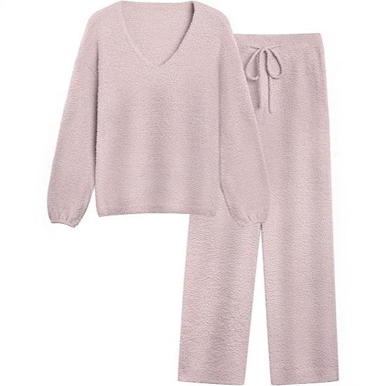 Ensemble de détente pour femmes en matériau légèrement texturé Chic & Stil