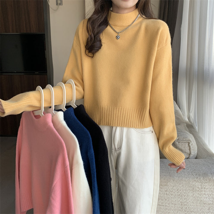Pull à col roulé confortable pour femmes avec coupe décontractée en tricot de haute qualité Chic & Stil