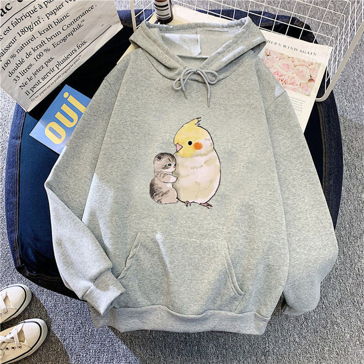 Ladies hoodie with animal motif Chic & Stil