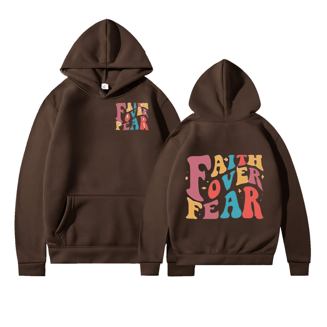 Women's Hoodie with Motivational Graphic Details Chic & Stil