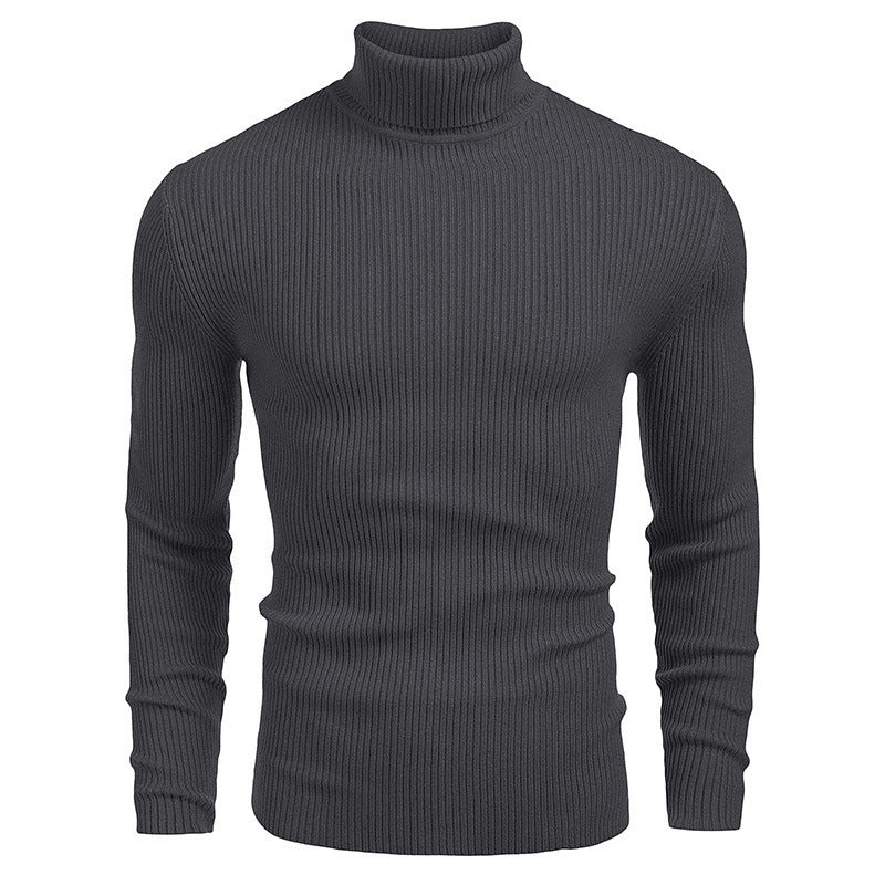 Men's High-Quality Ribbed Turtleneck Sweater Lune London
