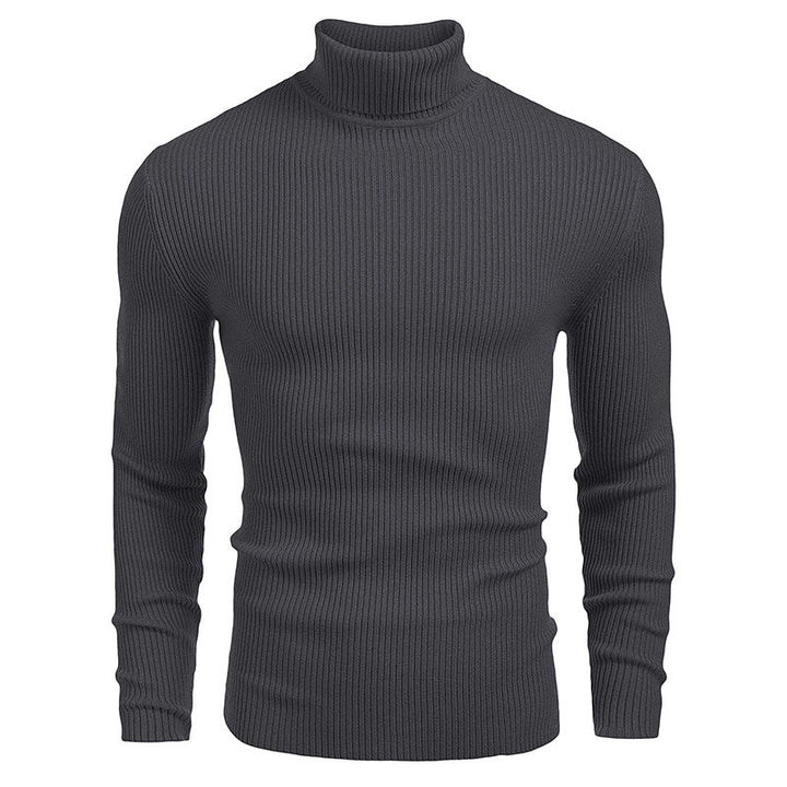 Men's High-Quality Ribbed Turtleneck Sweater Lune London