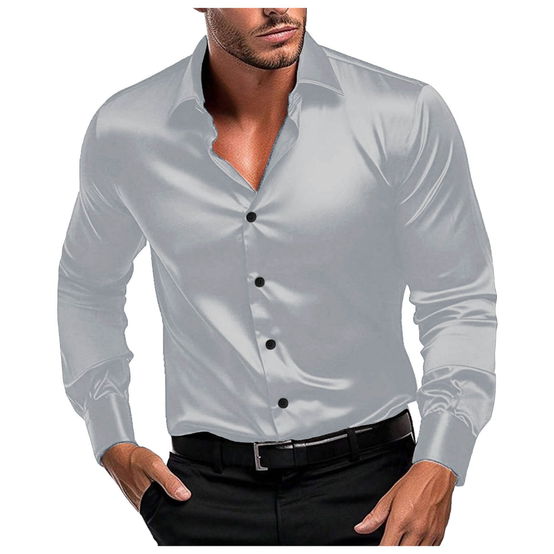 Men's Elegant Long Sleeve Shirt in Fine Fabric Lune London