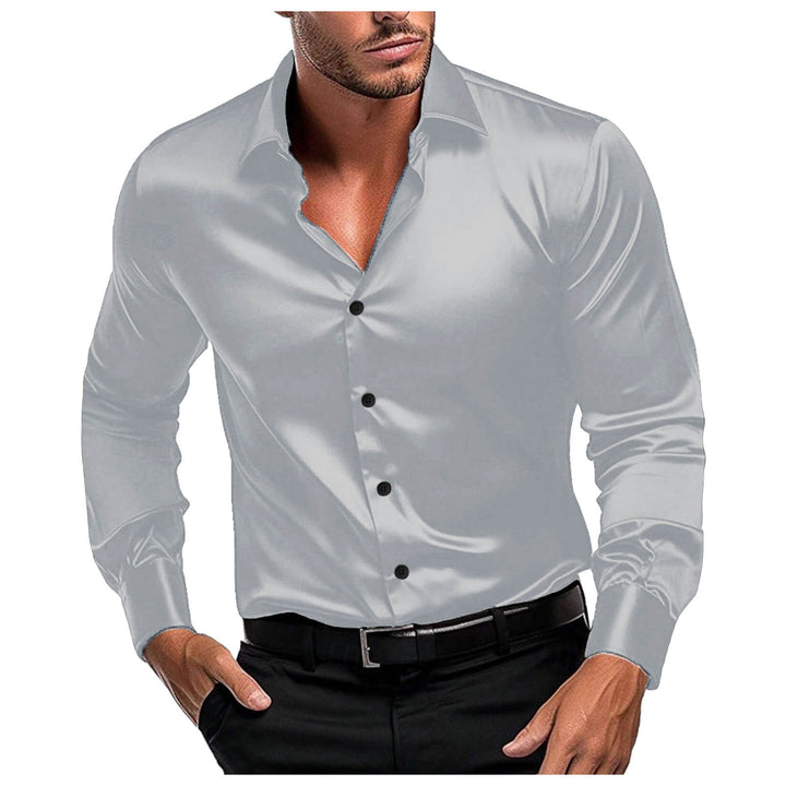Men's Elegant Long Sleeve Shirt in Fine Fabric Lune London