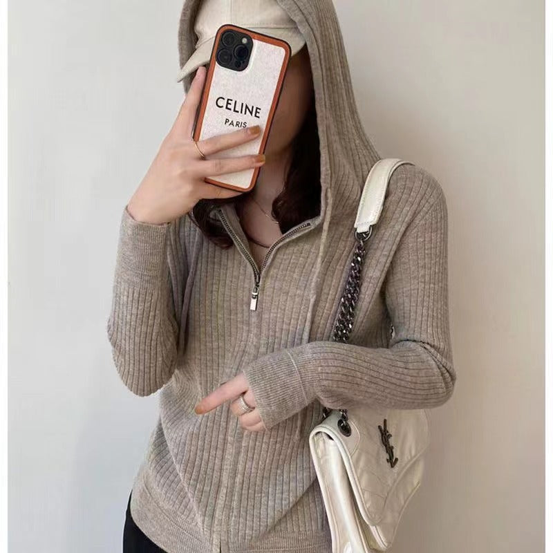 Gilet femme avec capuche et fermeture éclair Chic & Stil