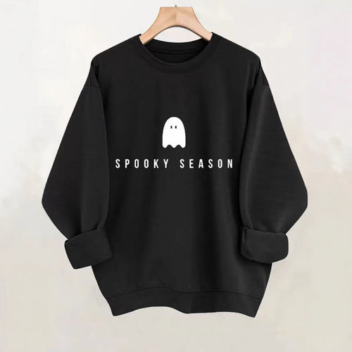 Women's sweatshirt with casual spooky design and soft inner fleece Amarae