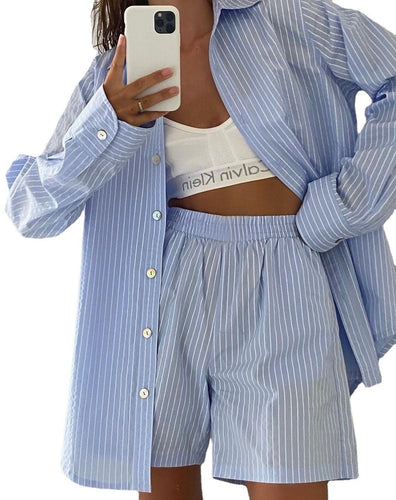 Women striped casual lounge set Amarae