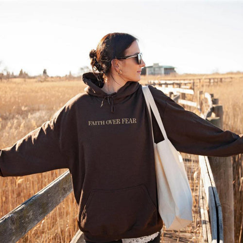 Women's hoodie with inspiring lettering and comfortable fit Amarae