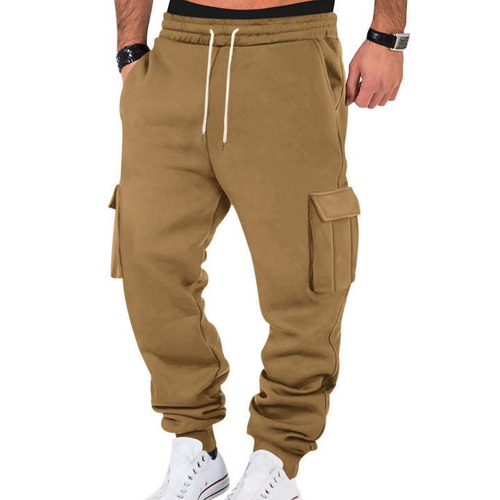 Modern cargo jogger pants for men with elastic waist and practical side pockets Lune London