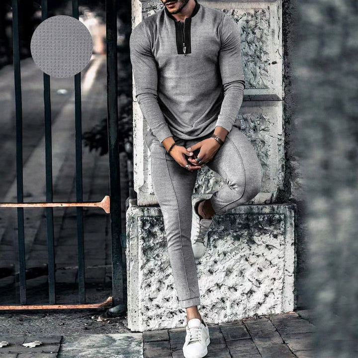 Men's functional shirt with modern zipper and ergonomic cut Chic and style