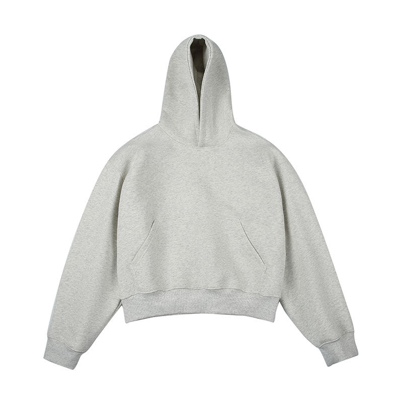 Unisex Kastiger cropped hoodie with kangaroo pocket and ribbed hem Amarae