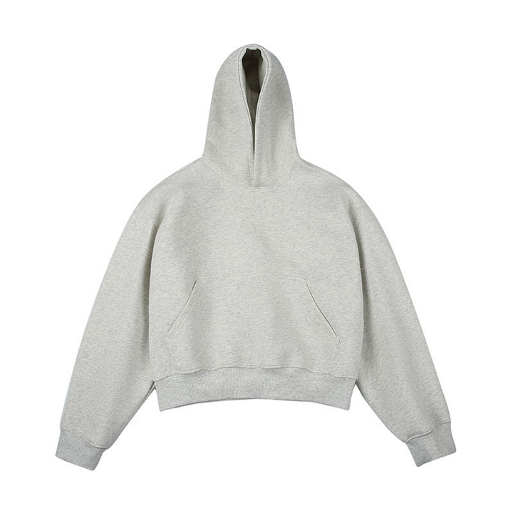 Unisex Kastiger cropped hoodie with kangaroo pocket and ribbed hem Amarae