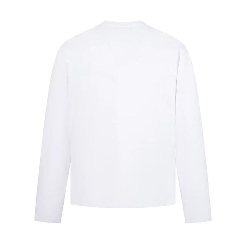 Men's long sleeve shirt with print collage, distressed details and relaxed fit Amarae