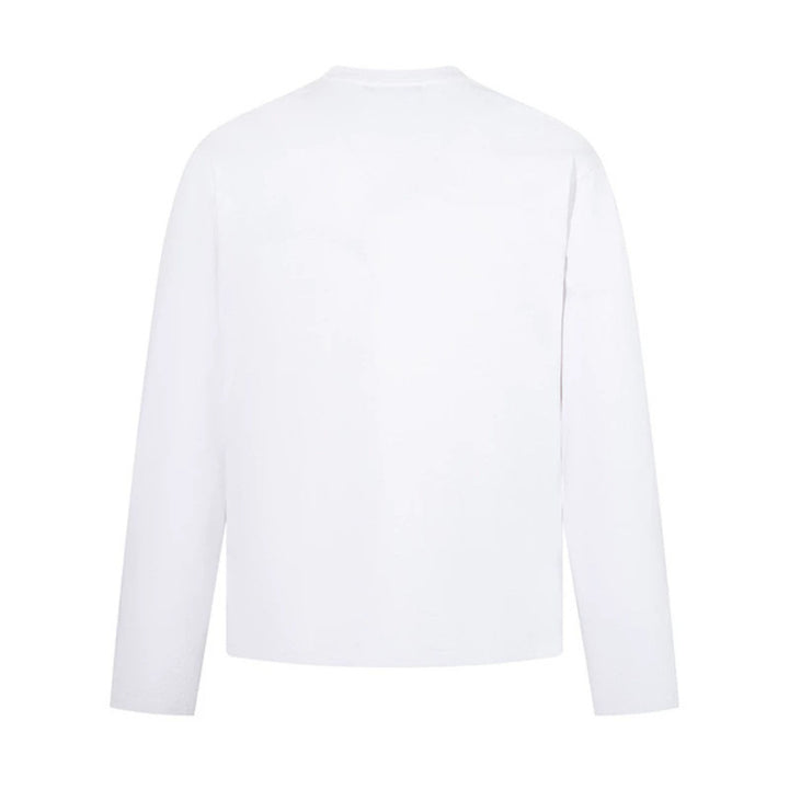 Men's long sleeve shirt with print collage, distressed details and relaxed fit Amarae