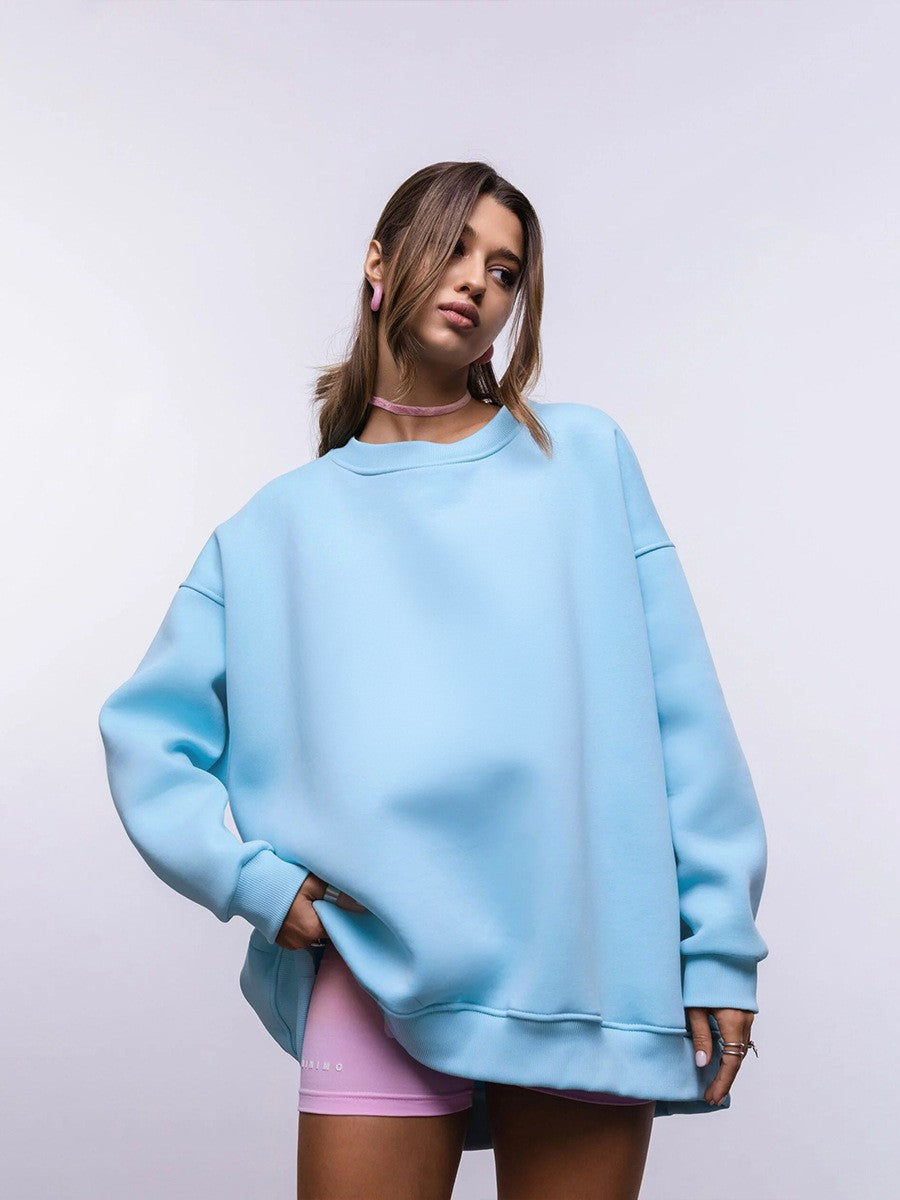 Sweatshirt oversized pour femmes avec coupe décontractée et intérieur doux Chic & Stil