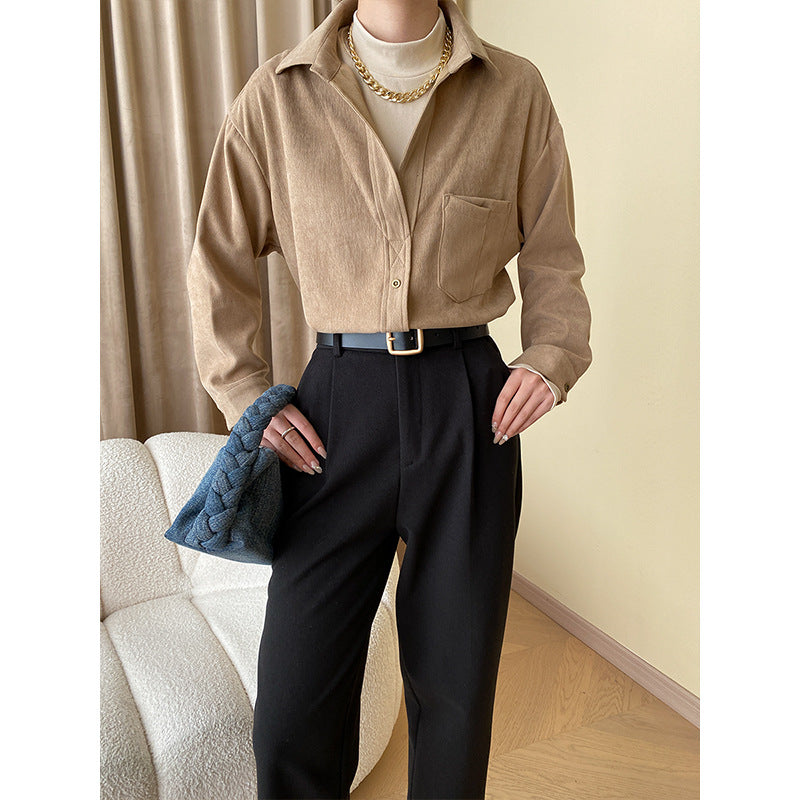 Ladies Elegant Check Blouse with Classic Cut Chic & Stil