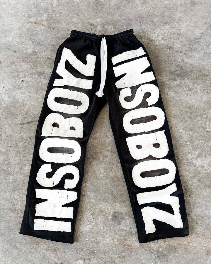 Women's leisure pants with trendy statement print Chic & Stil