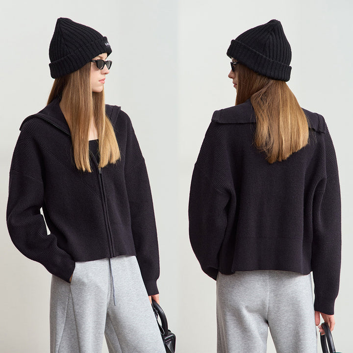 Sweat à capuche surdimensionné à zip pour femmes tendance Chic & Stil
