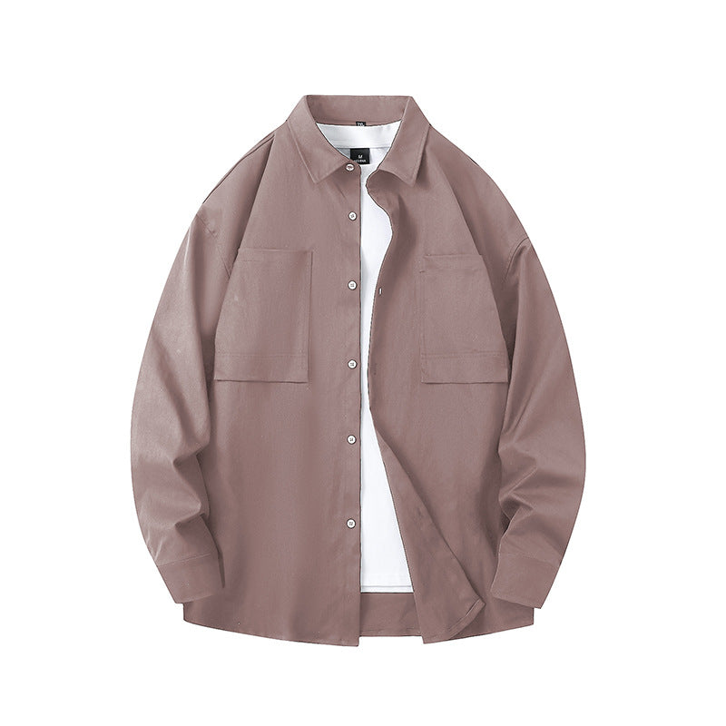 Casual overshirt for men with practical chest pockets Amarae