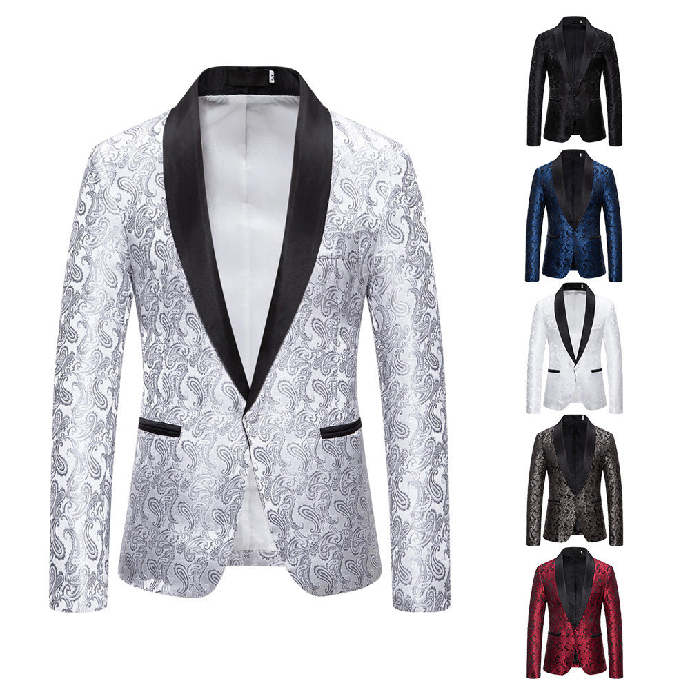 Elegant tuxedo blazer for men with luxurious paisley pattern Lune London