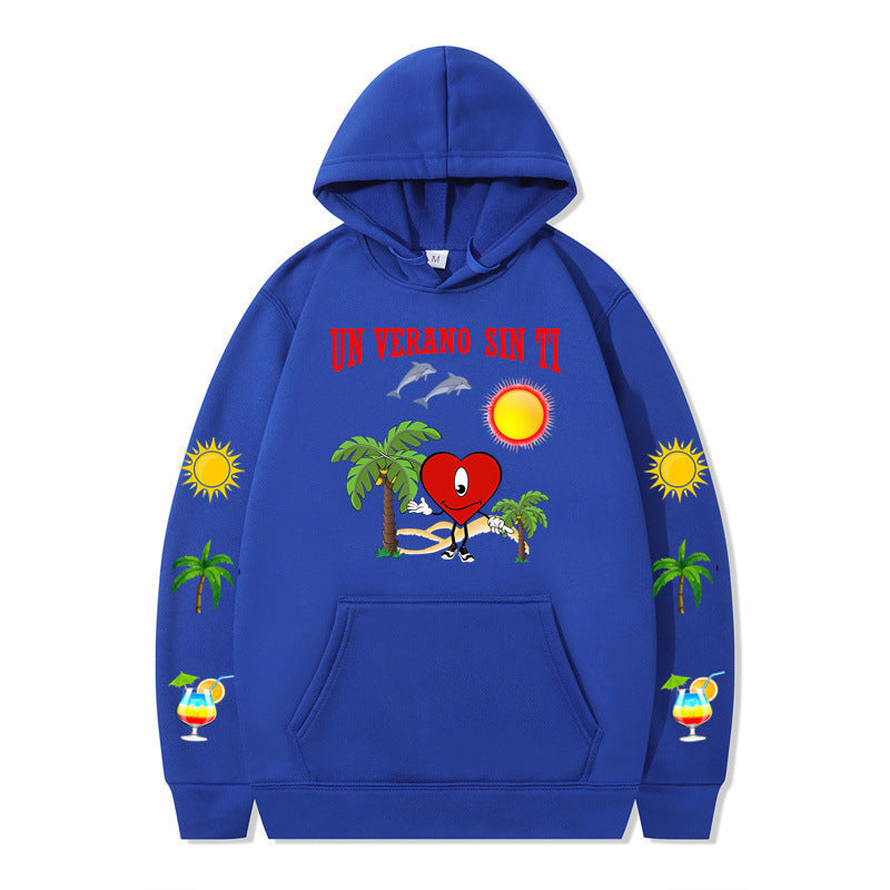 Women's hoodie with vibrant summer motif and comfortable fit Lune London