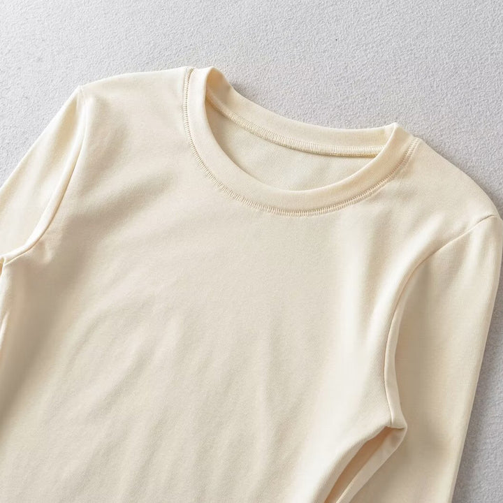 Women Long Sleeve T-shirt in Soft Cotton Blend Lune London