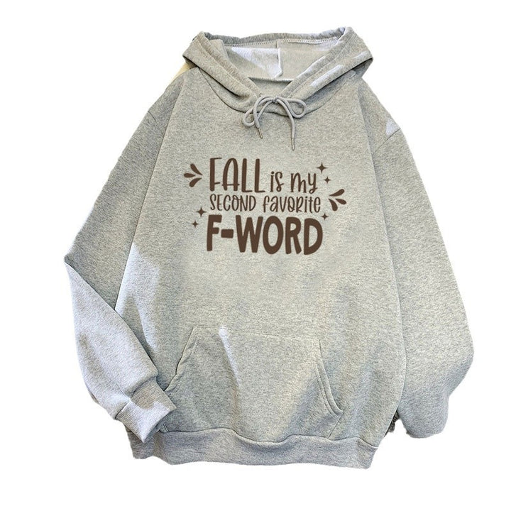 Women's hoodie with funny slogan and casual cut Chic & Stil